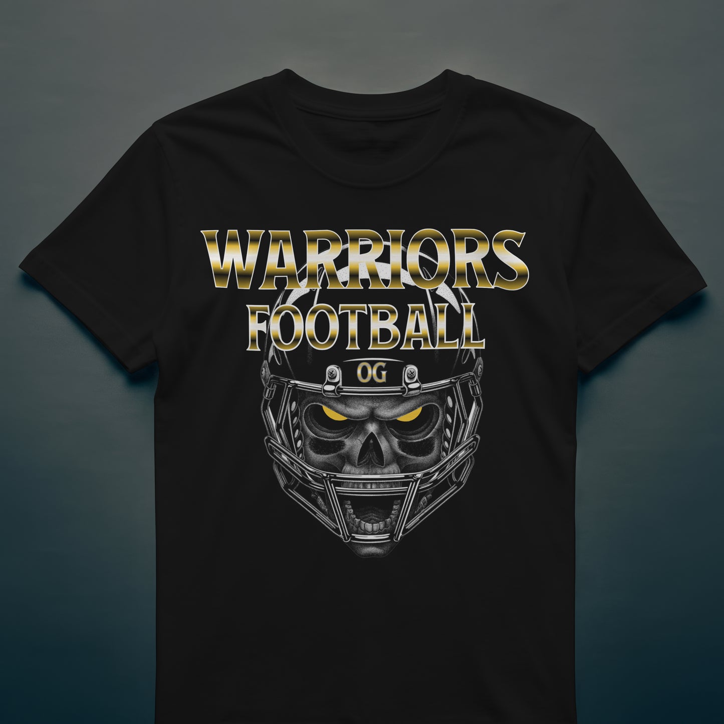 Warriors Football Skull T-Shirt