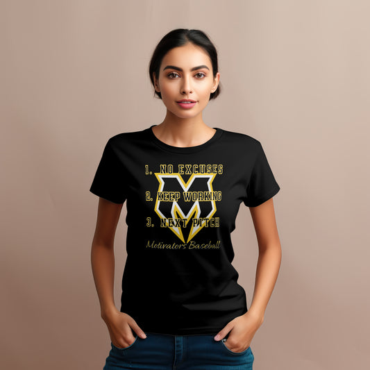 Ladies Motivators Baseball No Excuses Full