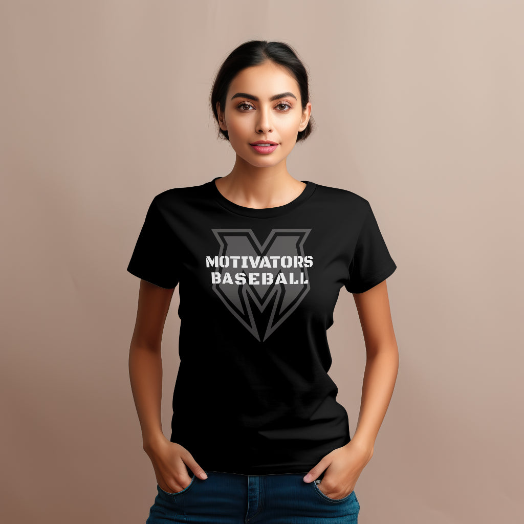 Ladies Motivators Baseball Black Ops Logo
